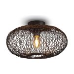 Good&Mojo Luce da soffitto Cango Bambù Nero | Adatto per 1x E27 