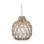 Good&Mojo Luce Pendente Mendoza Bambù Natural L | Adatto per 1x E27 
