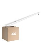 Confezione Multipack 4x Noxion Reglette Click V2 LED T8 | Adatto per 1x 120cm Tubo LED